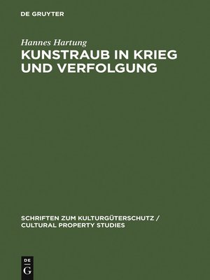 cover image of Kunstraub in Krieg und Verfolgung